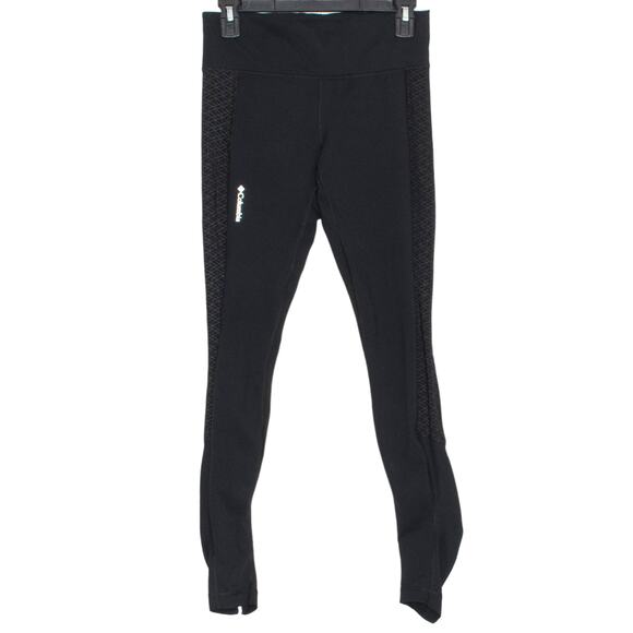 Columbia Womens Leggings Trail Flash Activewear Athletic Black Size Small KR - Picture 1 of 5